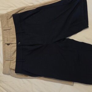 2 PACK TRUE CLASSIC Men's Casual Shorts - Navy, Beige